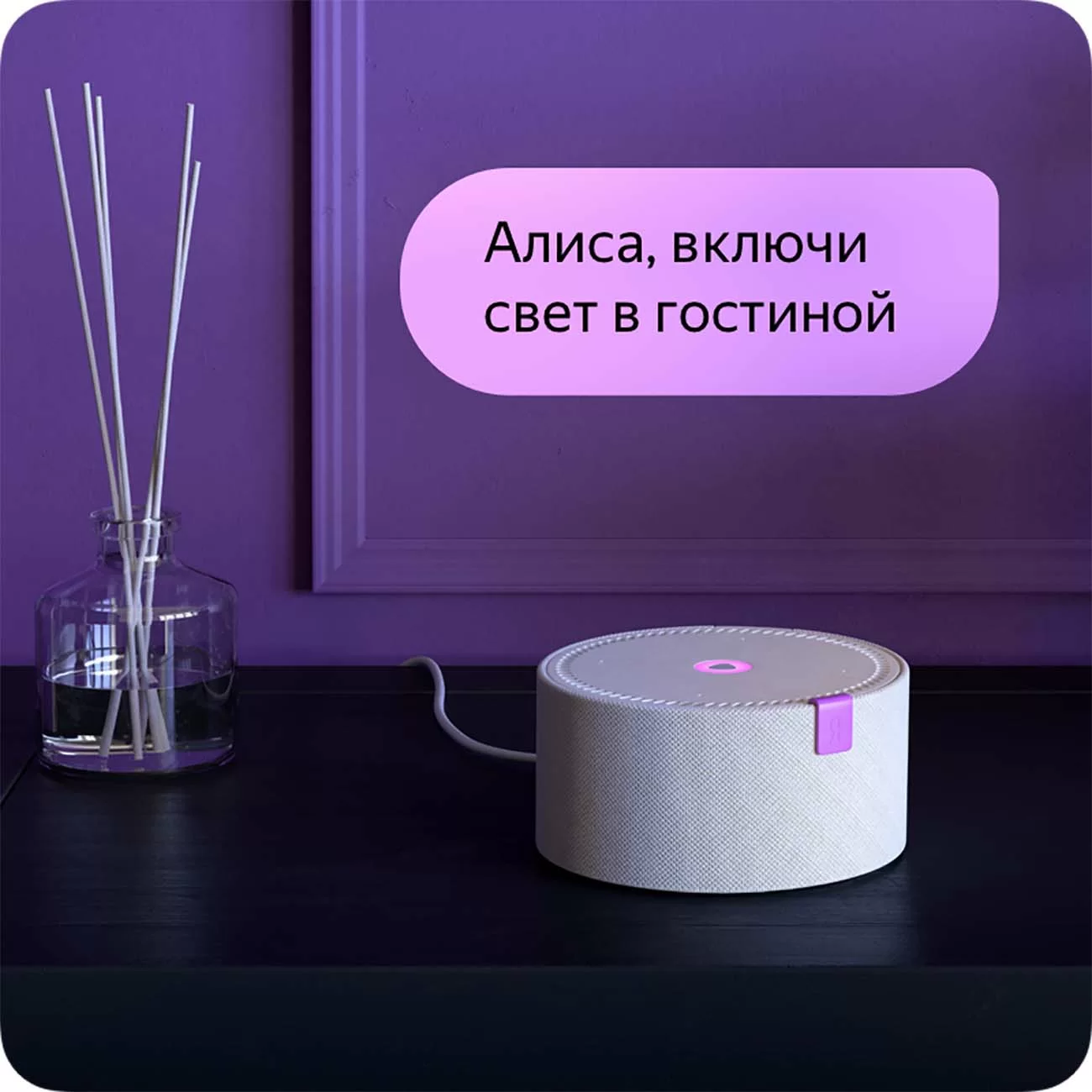 Умная колонка Яндекс Станция Мини, Чёрный