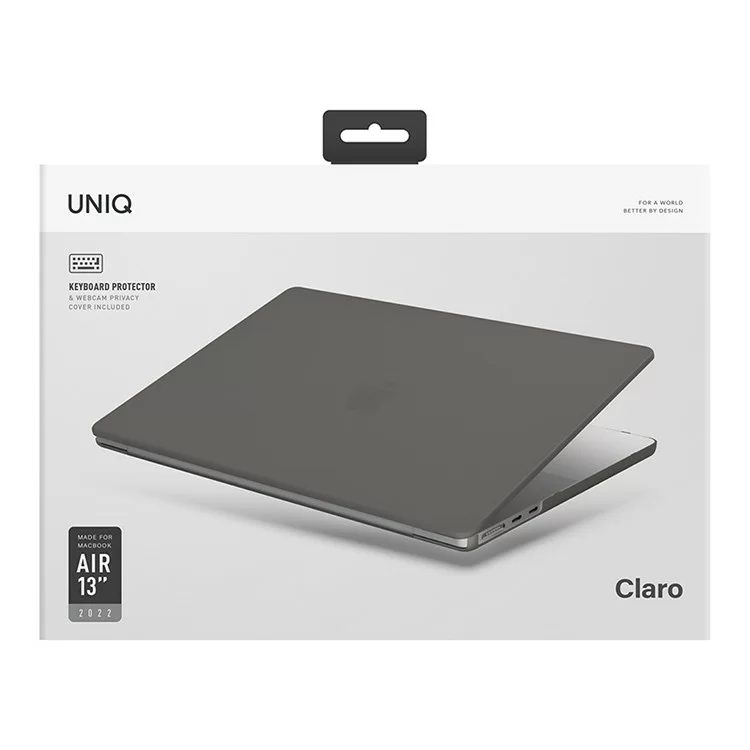 Чехол Uniq HUSK Pro Claro для MacBook Air 13 (2022 M2) Матовый серый