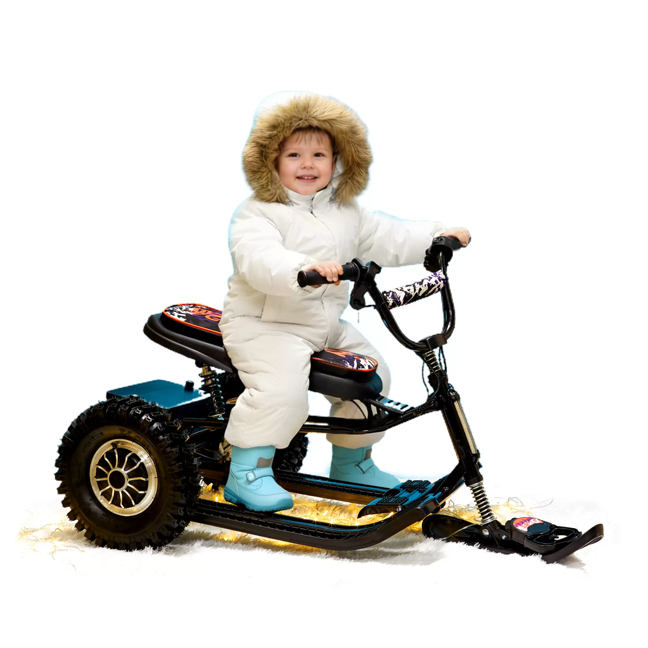 Снегокат электрический iBrat S2, Черный