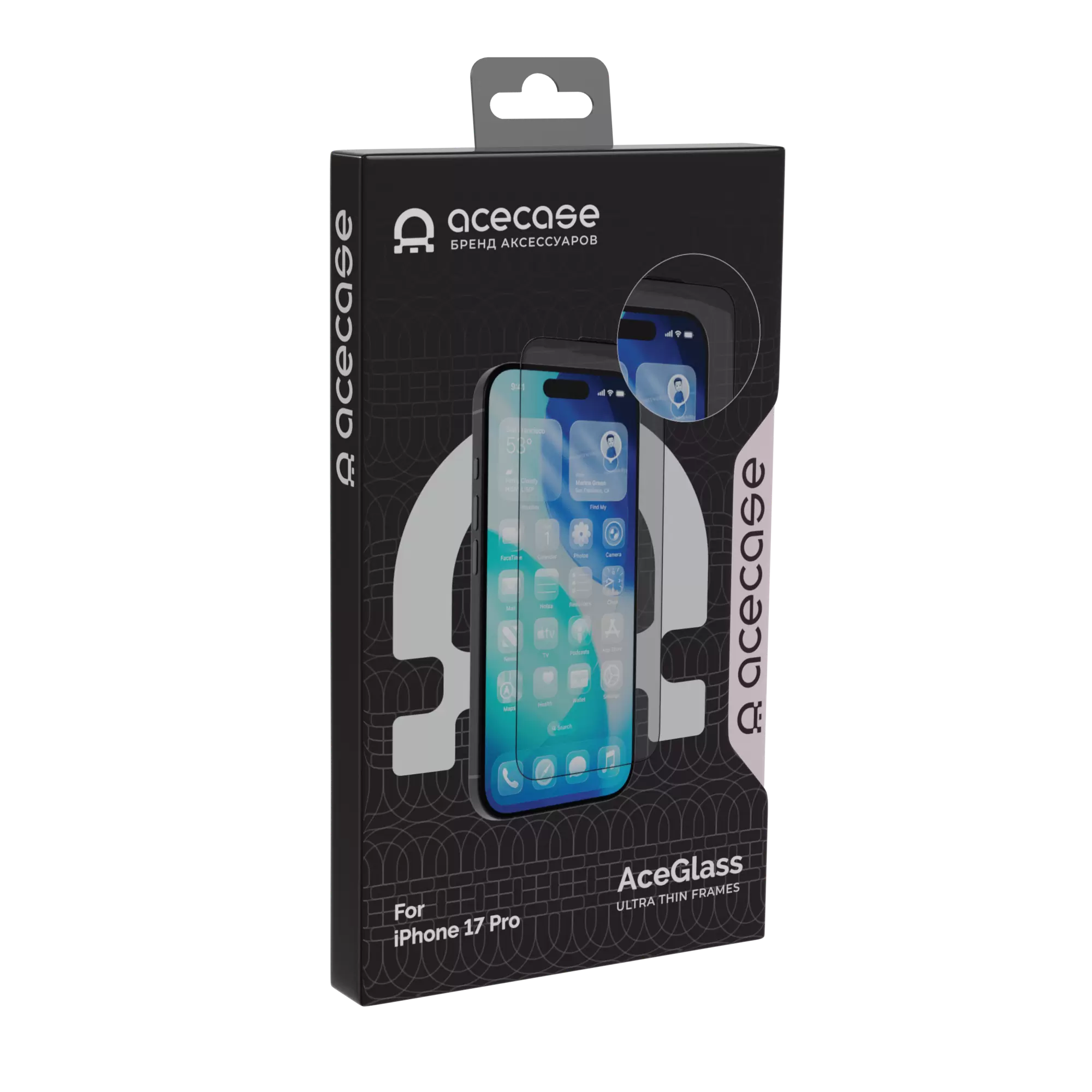 Защитное стекло AceCase AceGlass для Apple iPhone 17 Pro
