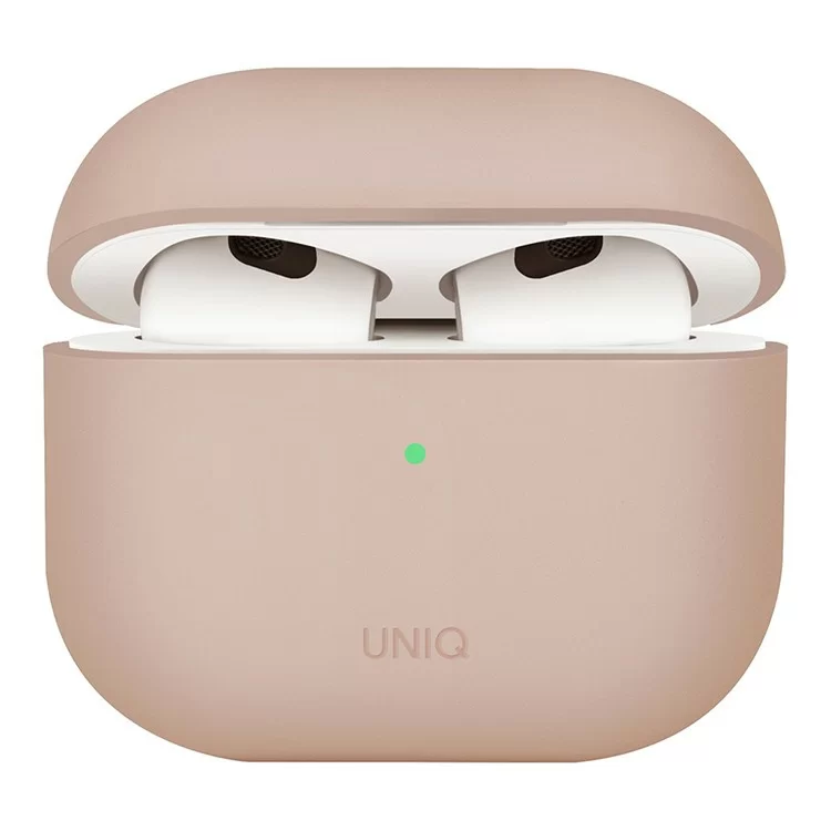 Чехол Uniq LINO Liquid Silicone для AirPods 4 Розовый