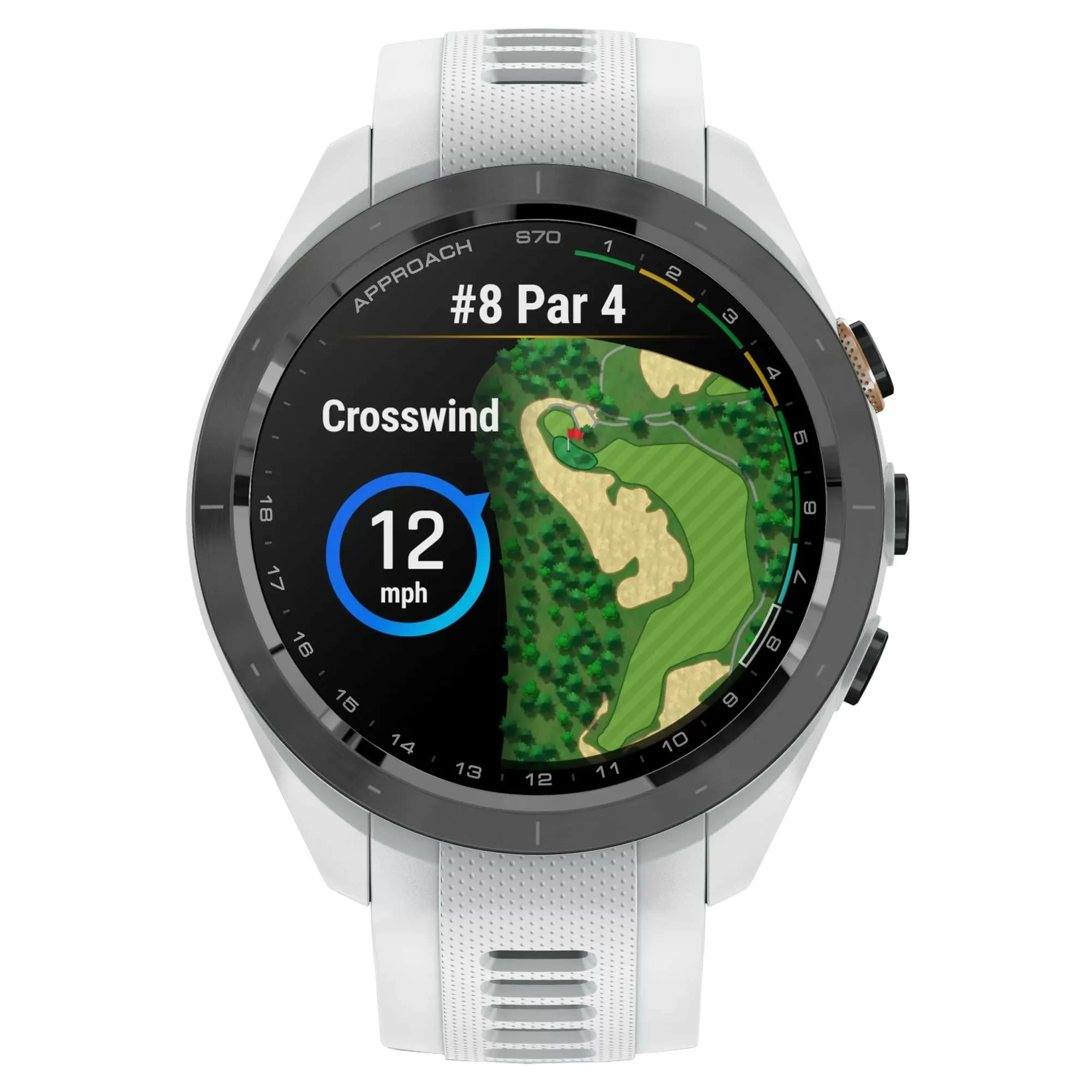 Спортивные часы Garmin Approach S70, 42 мм, White (Белый) Спортивные часы Garmin Approach S70, 42 мм, White (Белый)
