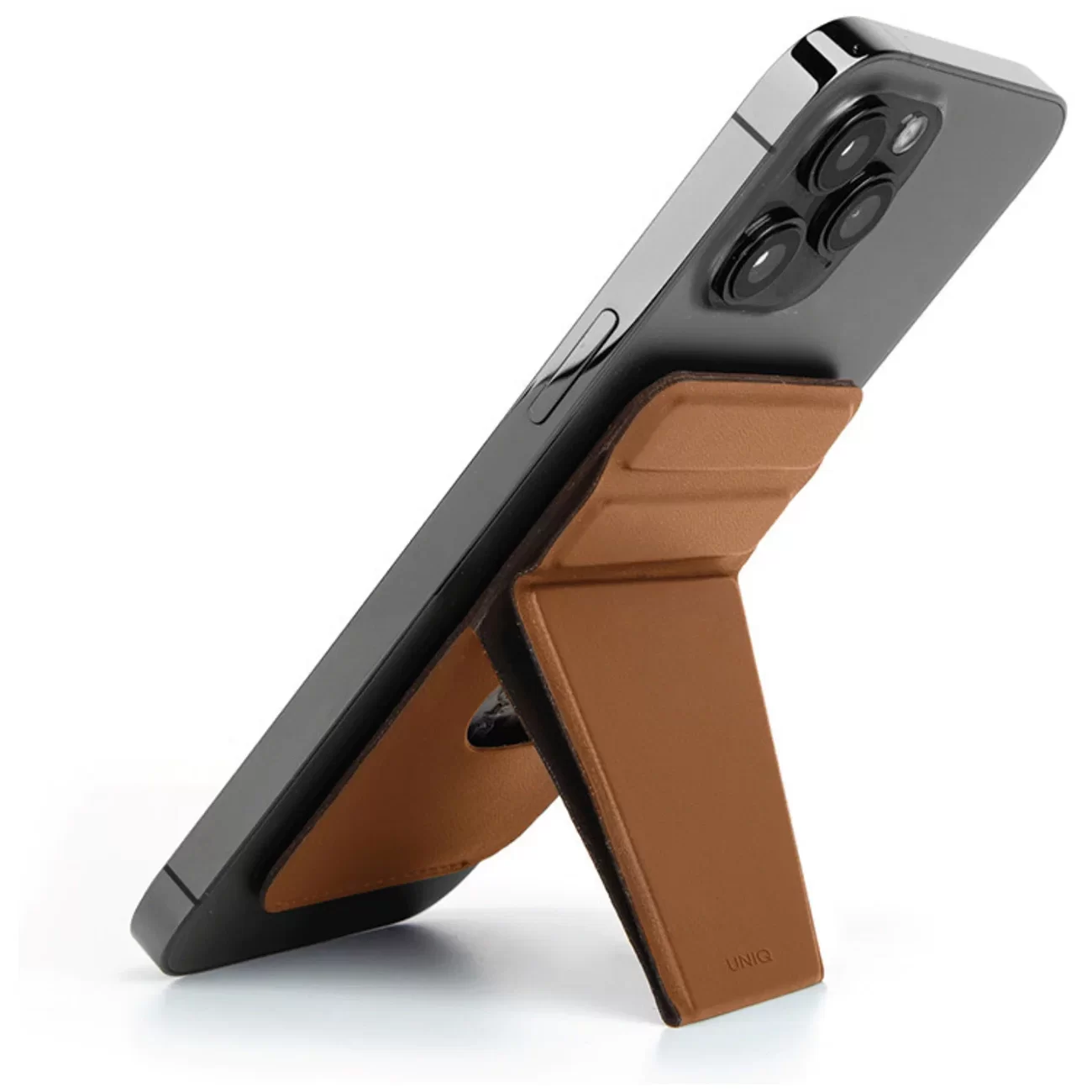 Магнитный бумажник Uniq LYFT с подставкой Brown Apple Magsafe 12/13/14/15/16