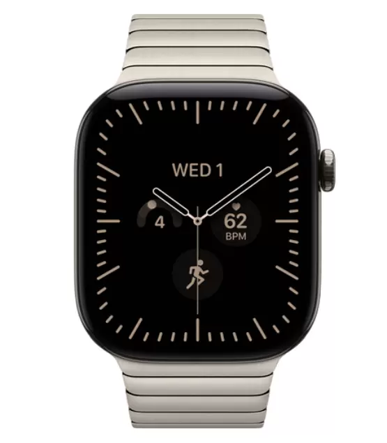 Умные часы Apple Watch Series 12 Natural Titanium, 46мм, Titanium Link Bracelet