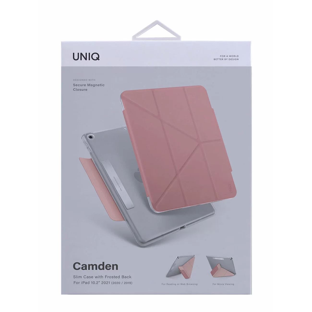 Чехол Uniq для iPad 10.2 (2019/2020) Camden Anti-microbial Pink
