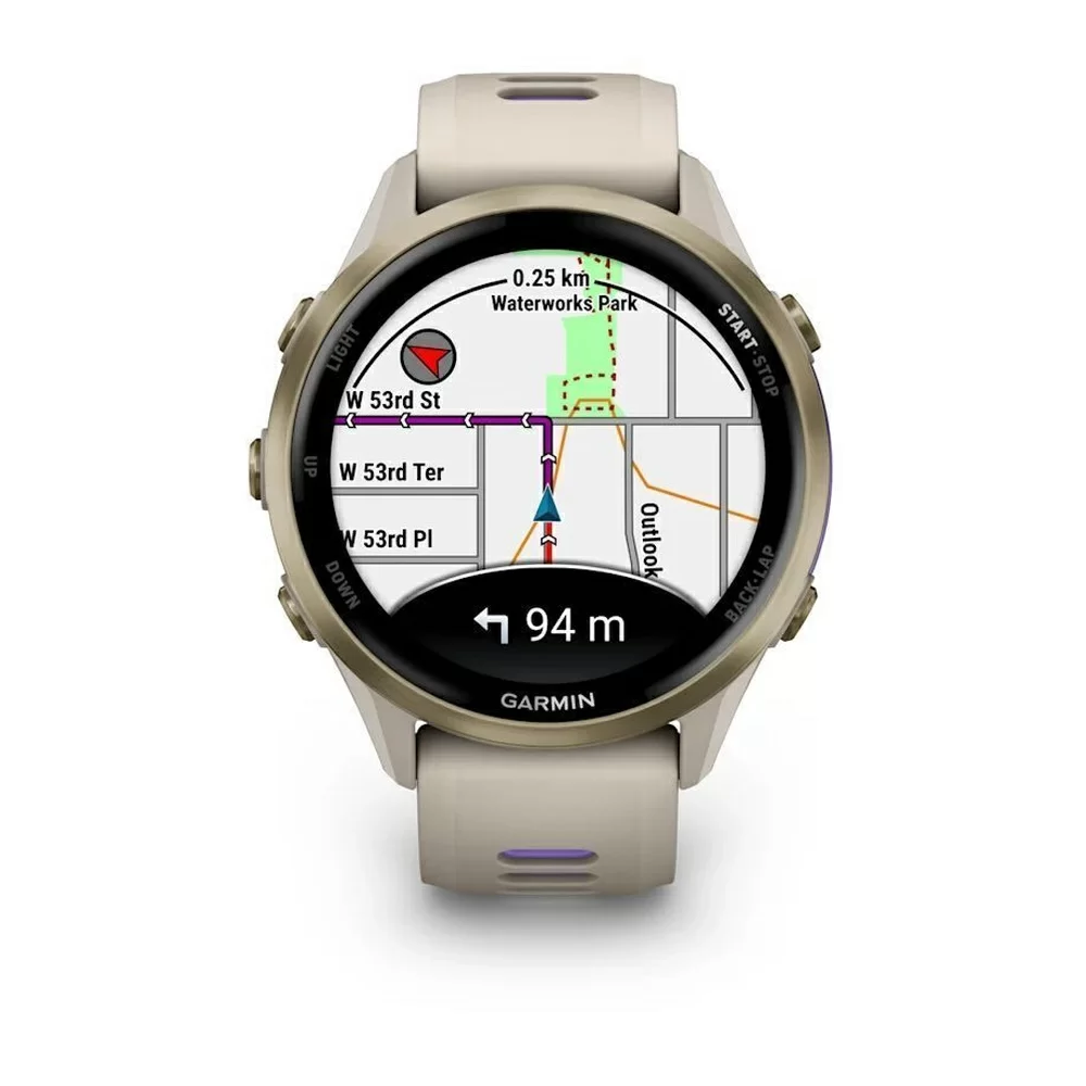 Спортивные часы Garmin Forerunner 570, 42 мм, Soft Gold Titanium French Gray / Translucent Indigo (Бежевый с фиолетовым) Спортивные часы Garmin Forerunner 570, 42 мм, Soft Gold Titanium French Gray / Translucent Indigo (Бежевый с фиолетовым)