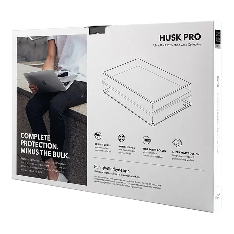 Чехол Uniq HUSK Pro Claro для MacBook Air 13 (2020) Матовый прозрачный