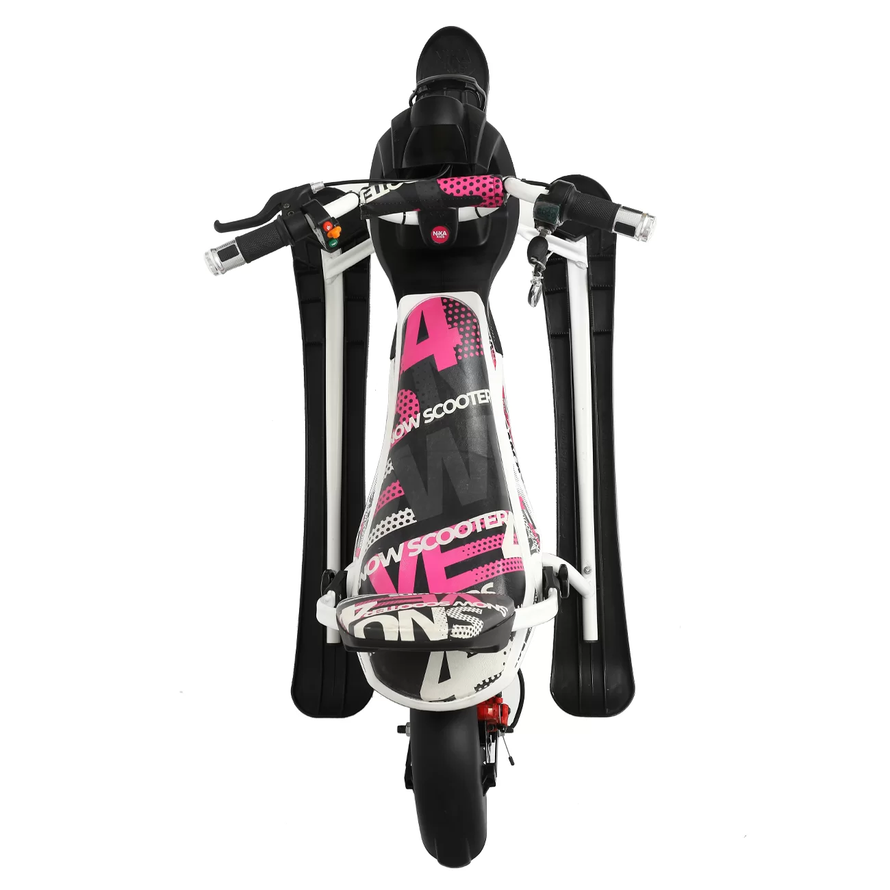 Снегокат электрический iBrat M1, Бело-розовый Снегокат электрический iBrat M1, Бело-розовый