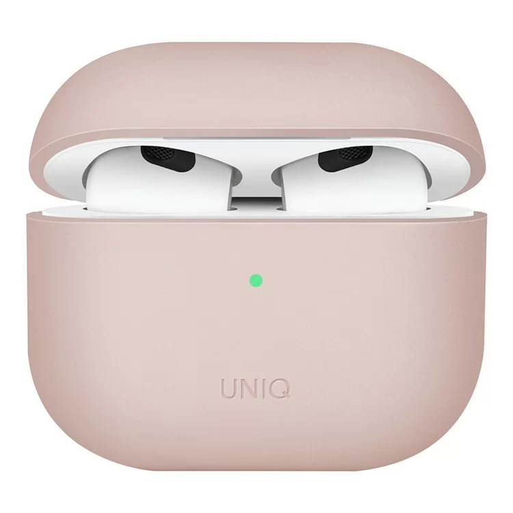 Чехол Uniq LINO Liquid Silicone для AirPods 3 Розовый