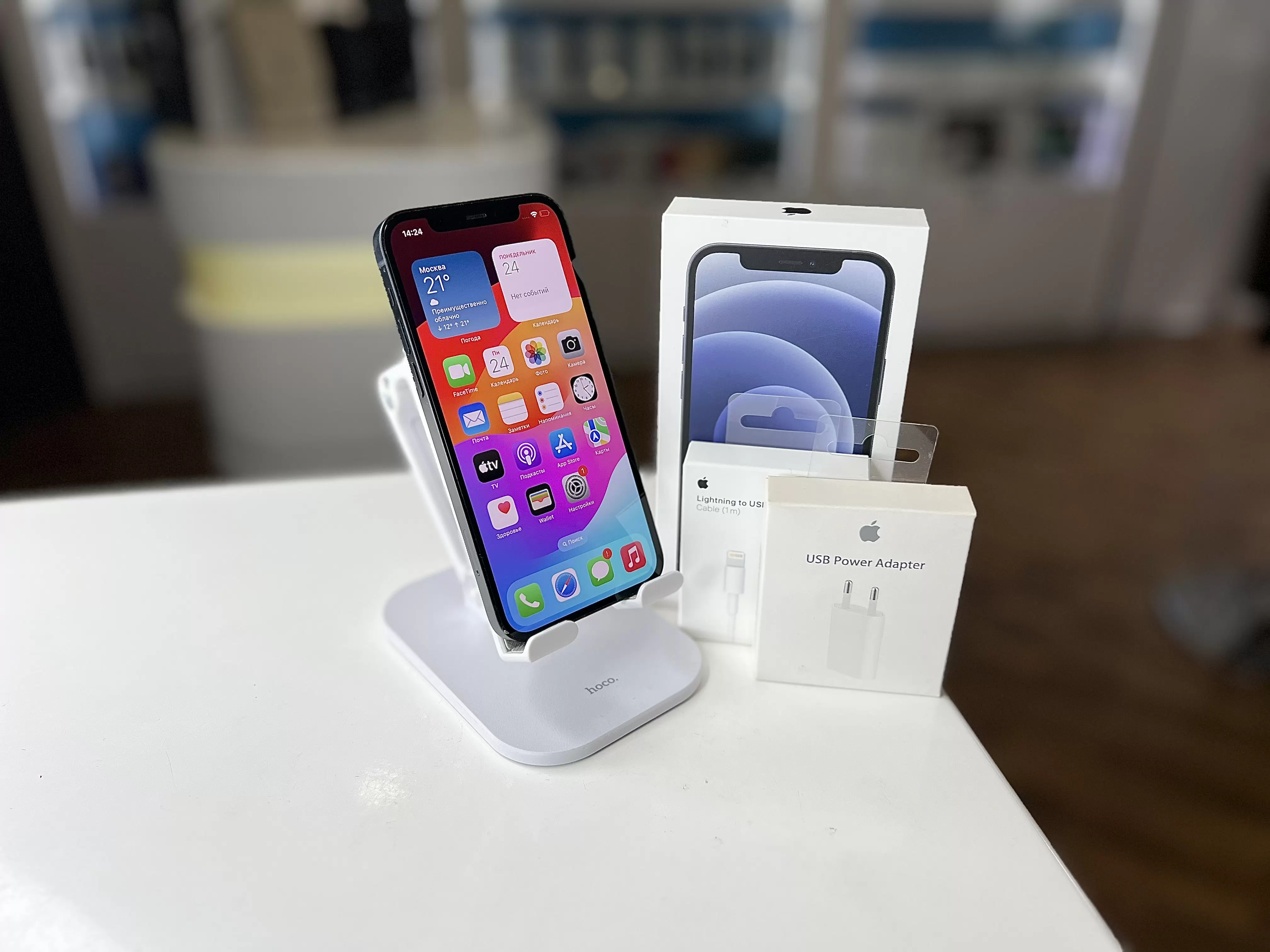 Смартфон Apple iPhone 12, Чёрный, 128 ГБ / 6185*