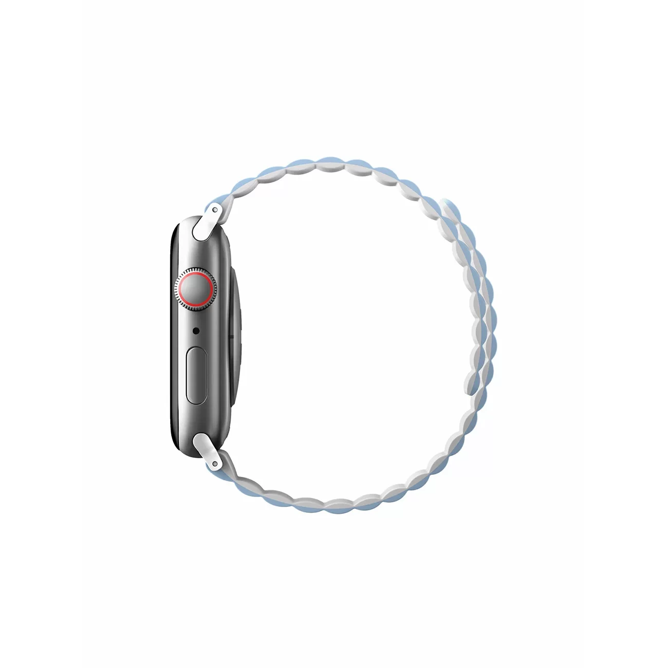 Ремешок Uniq Revix Reversible Magnetic White/Blue для Apple Watch 44/45/46/49 мм