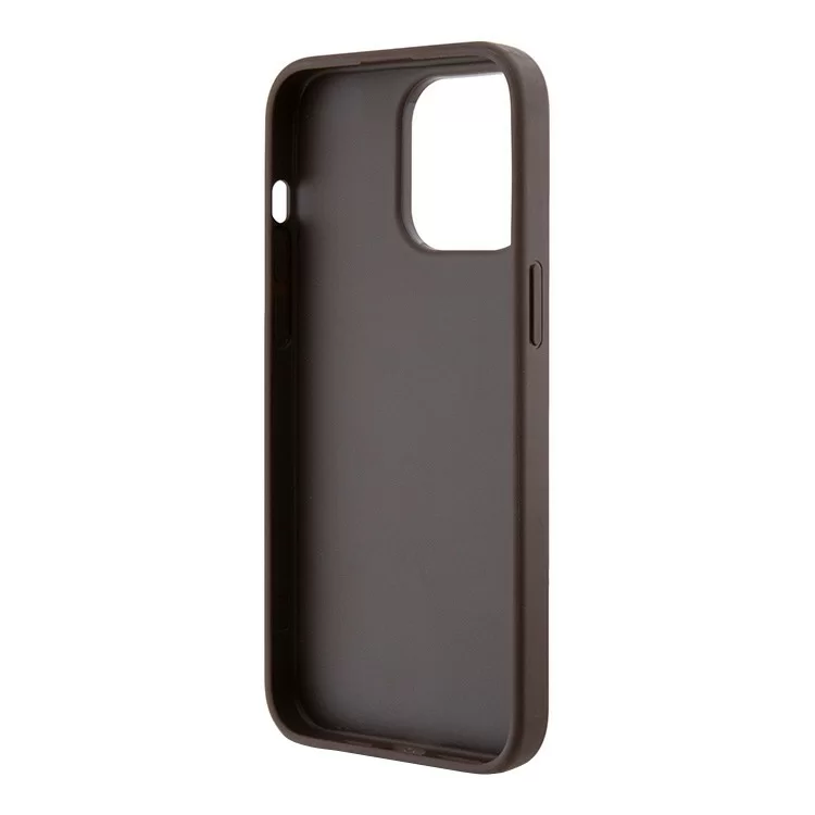 Чехол Guess PU 4G Stripes Hard для iPhone 15 Pro Коричневый