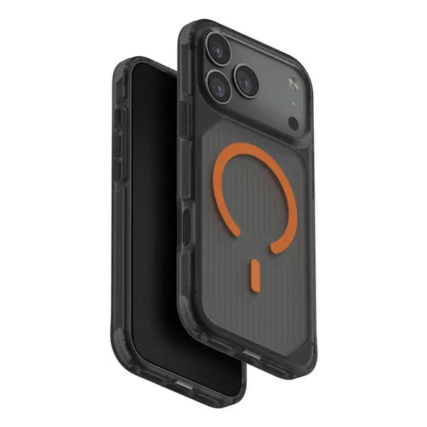 Чехол Uniq Combat Active для Apple iPhone 17 Pro, Frost Smoke/Orange (матовый дымчатый/оранжевый), MagSafe Чехол Uniq Combat Active для Apple iPhone 17 Pro, Frost Smoke/Orange (матовый дымчатый/оранжевый), MagSafe