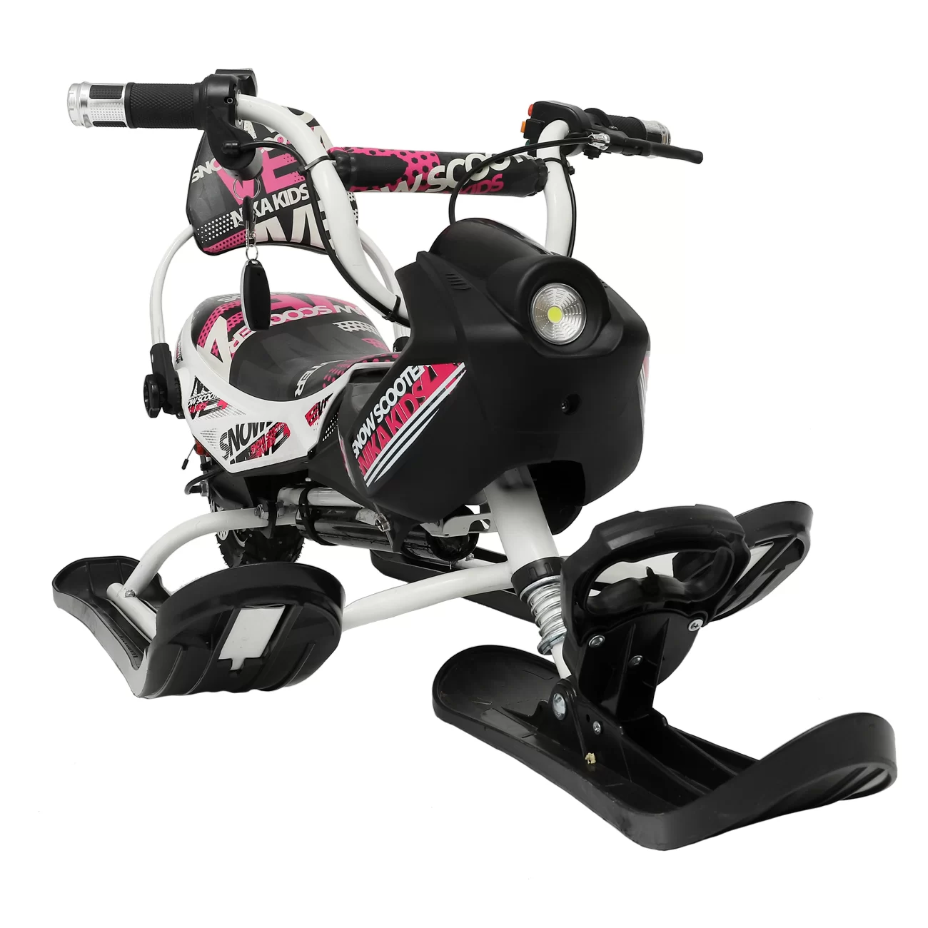 Снегокат электрический iBrat M1, Бело-розовый Снегокат электрический iBrat M1, Бело-розовый