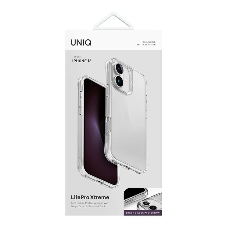 Чехол Uniq LifePro Xtreme для iPhone 16 Прозрачный
