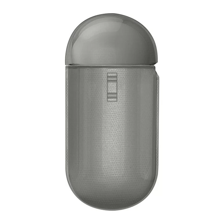 Чехол Uniq Glase TPU с карабином для AirPods 3 Дымчато-серый