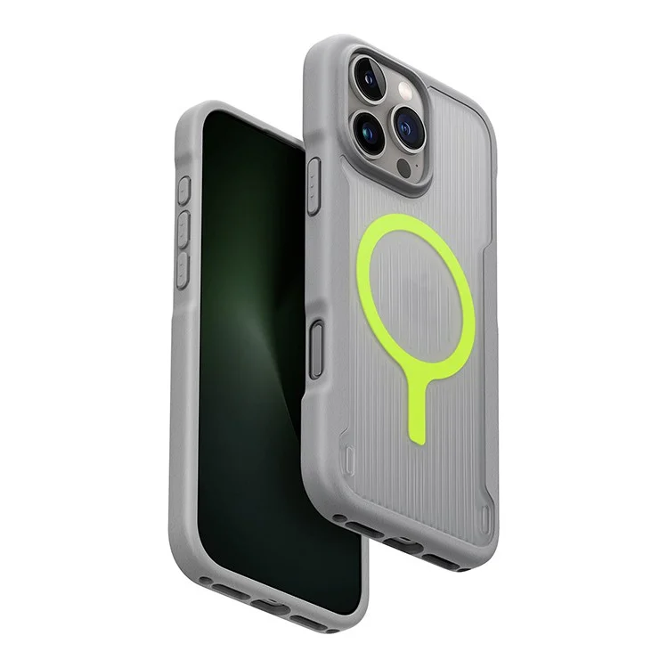 Чехол Uniq Combat LifePro Active для iPhone 16 Pro Max Каменный серый (MagSafe)