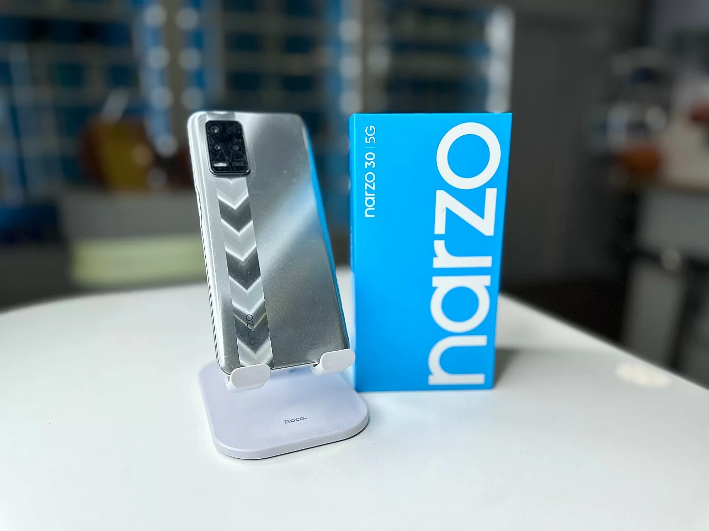 Смартфон Realme Narzo 30, серебристый, 4/128 ГБ / 8139*