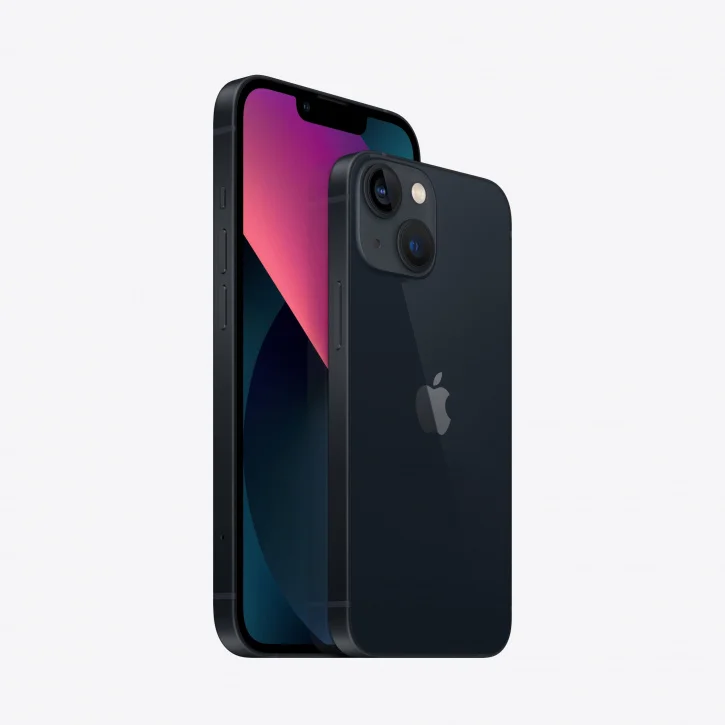 Смартфон Apple iPhone 13, Dual: nano SIM + eSIM, 128 ГБ, Темная ночь