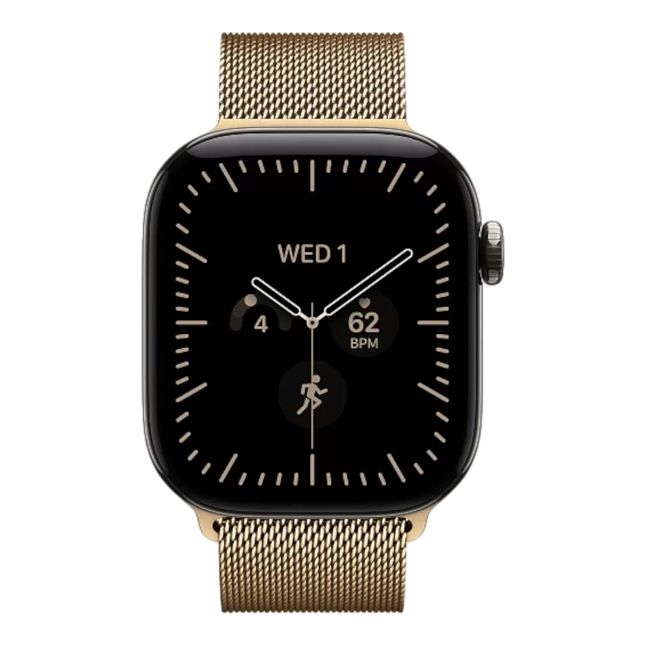 Умные часы Apple Watch Series 12 Natural Titanium, 46мм, Titanium Milanese Loop