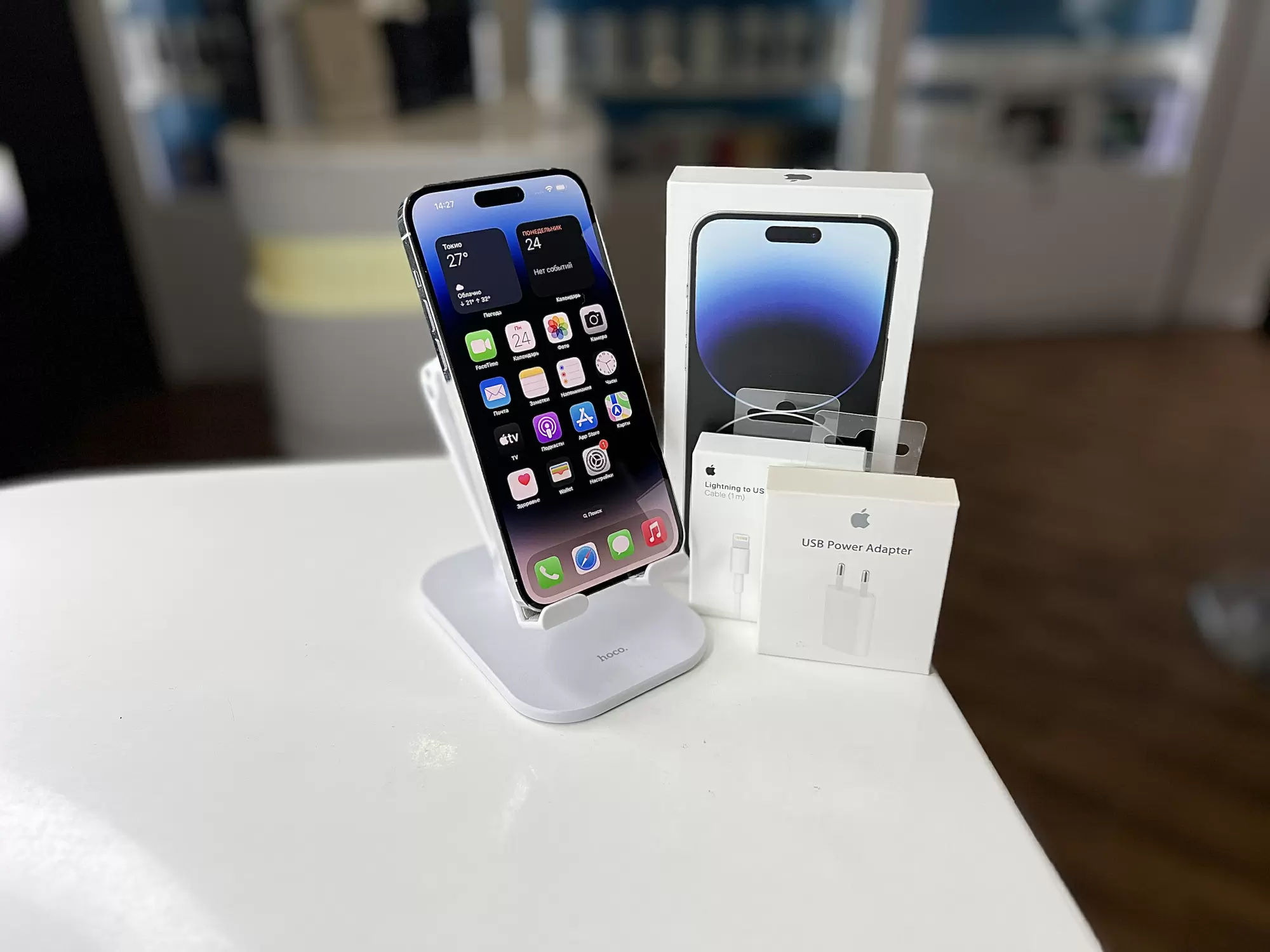 - Смартфон Apple iPhone 14 Pro Max,Dual eSIM, Серебристый, 512 ГБ / 9697*