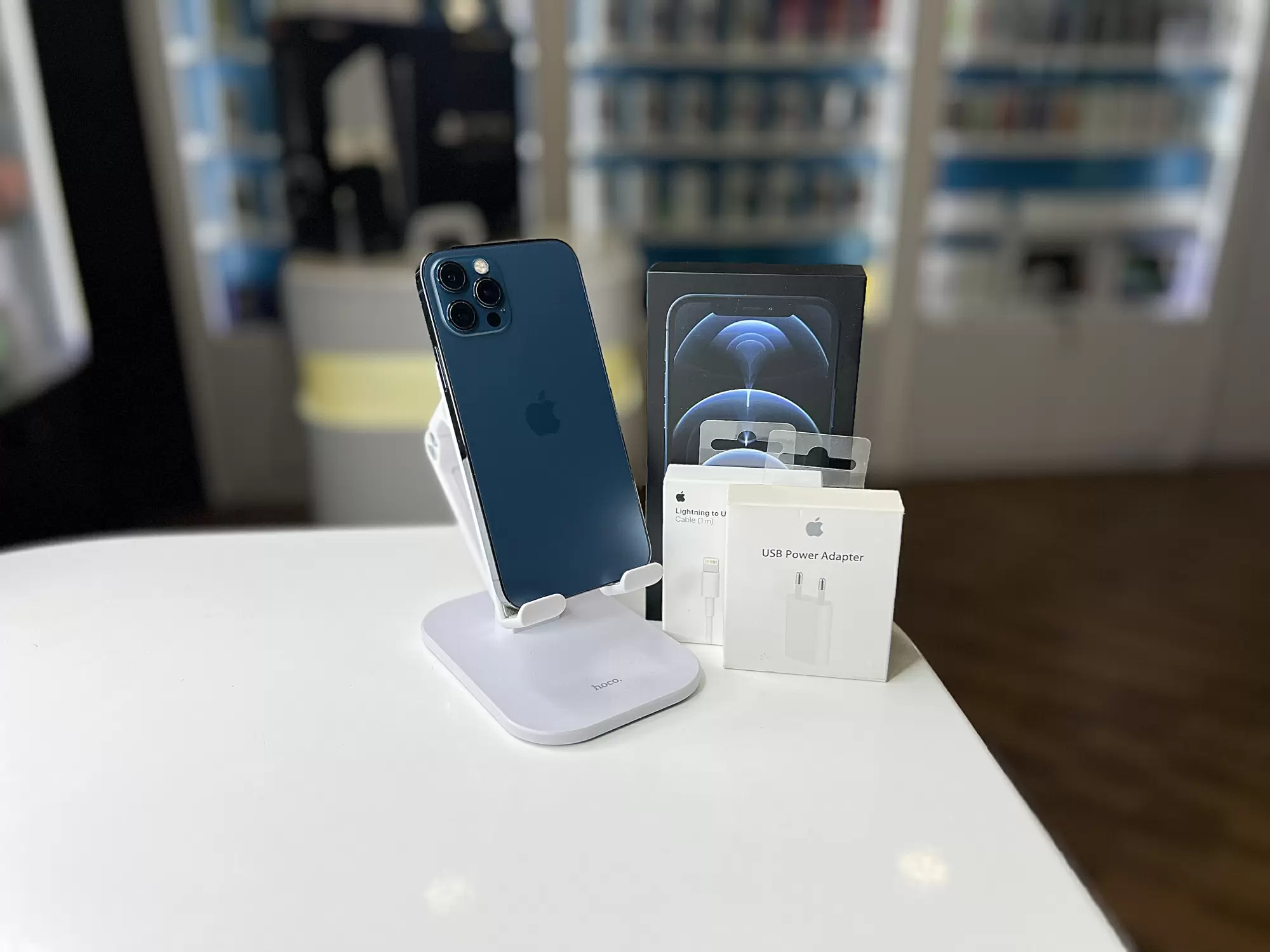 - Смартфон Apple iPhone 12 Pro, Тихоокеанский синий, 256 ГБ / 8876*