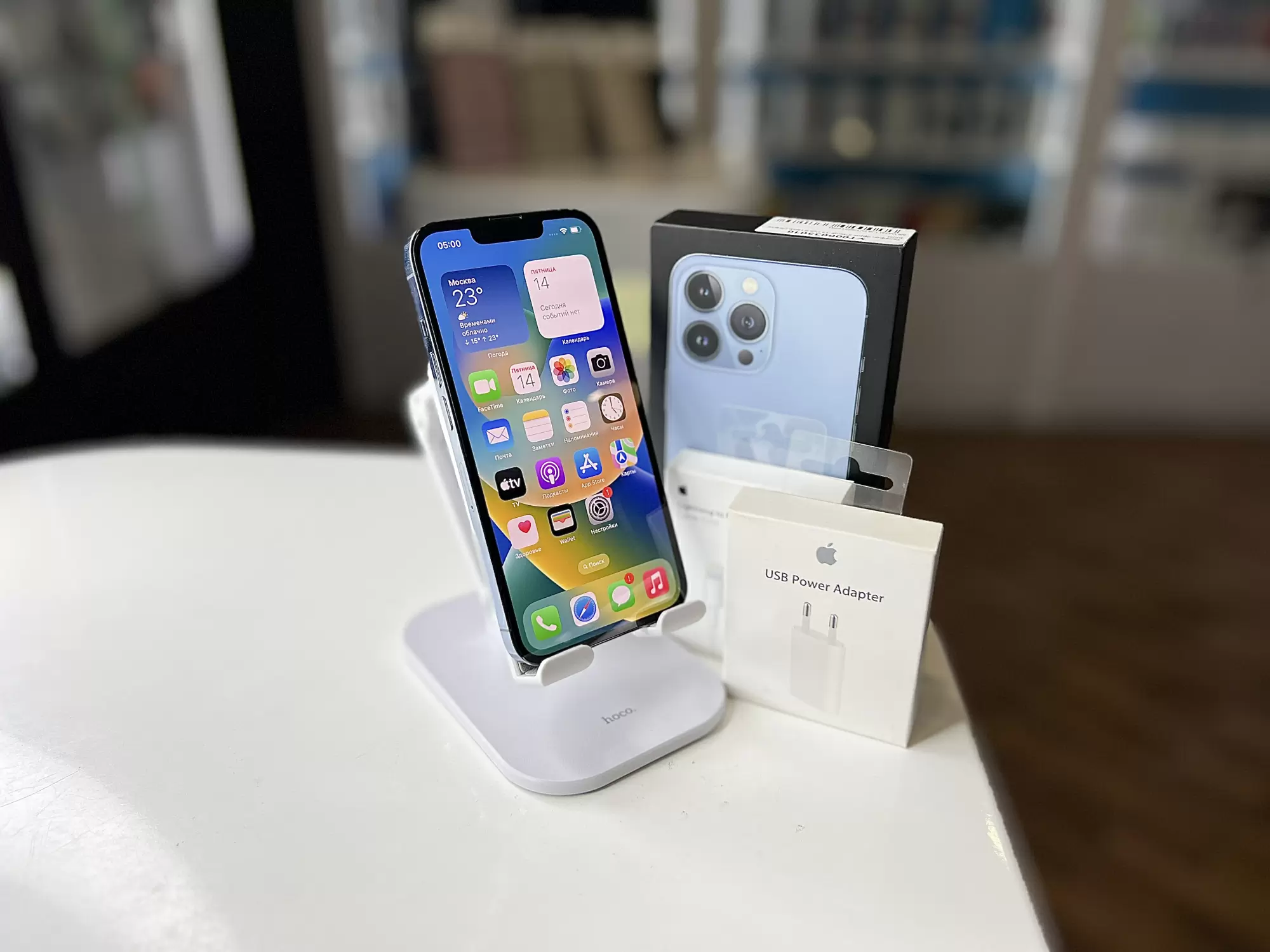 - Смартфон Apple iPhone 13 Pro, Небесно‑голубой, 256 ГБ / 9278*