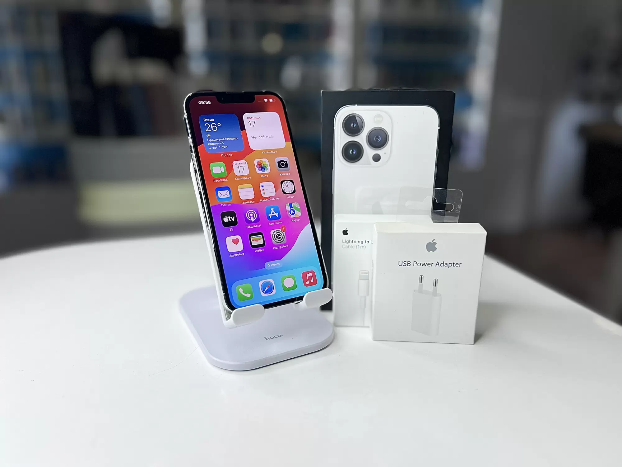 - Смартфон Apple iPhone 13 Pro, Серебристый, 256 ГБ / 6365*