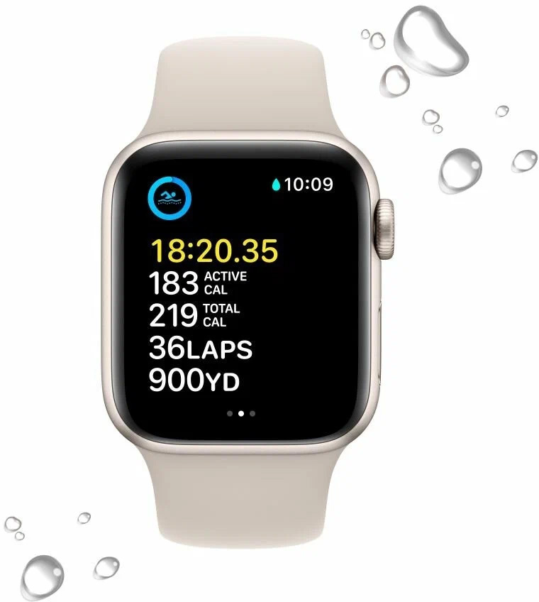 Умные часы Apple Watch SE 2, 44 мм, Сияющая звезда