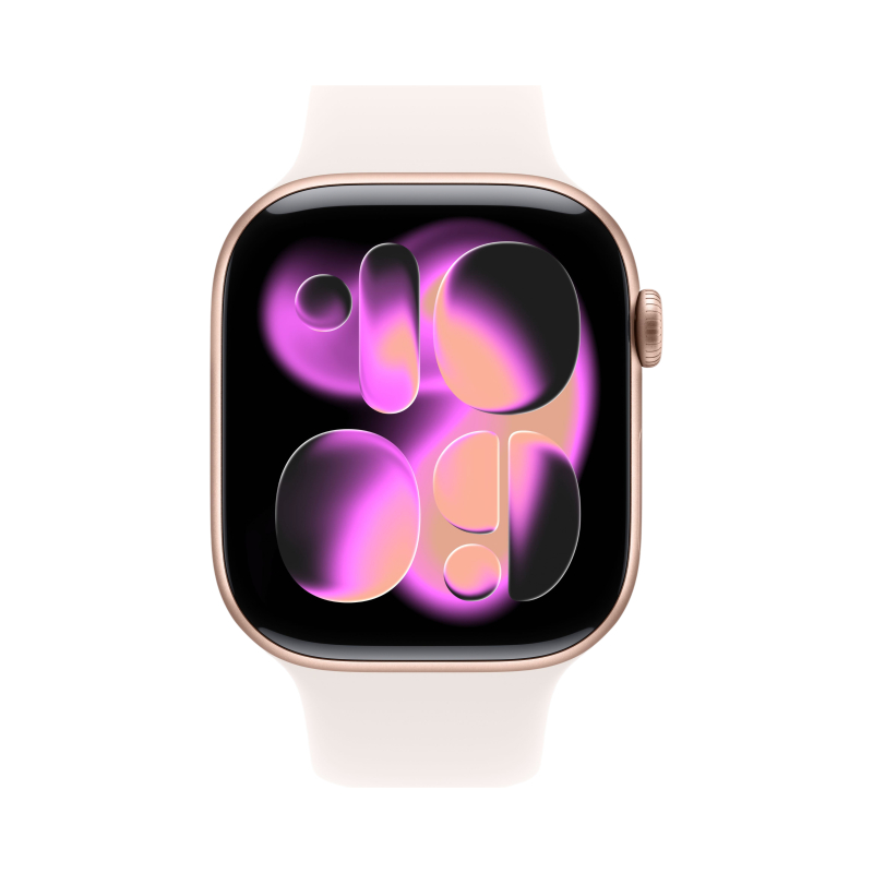 Смарт-часы Apple Watch Series 11, 46 мм, Rose Gold (розовое золото), GPS + Cellular