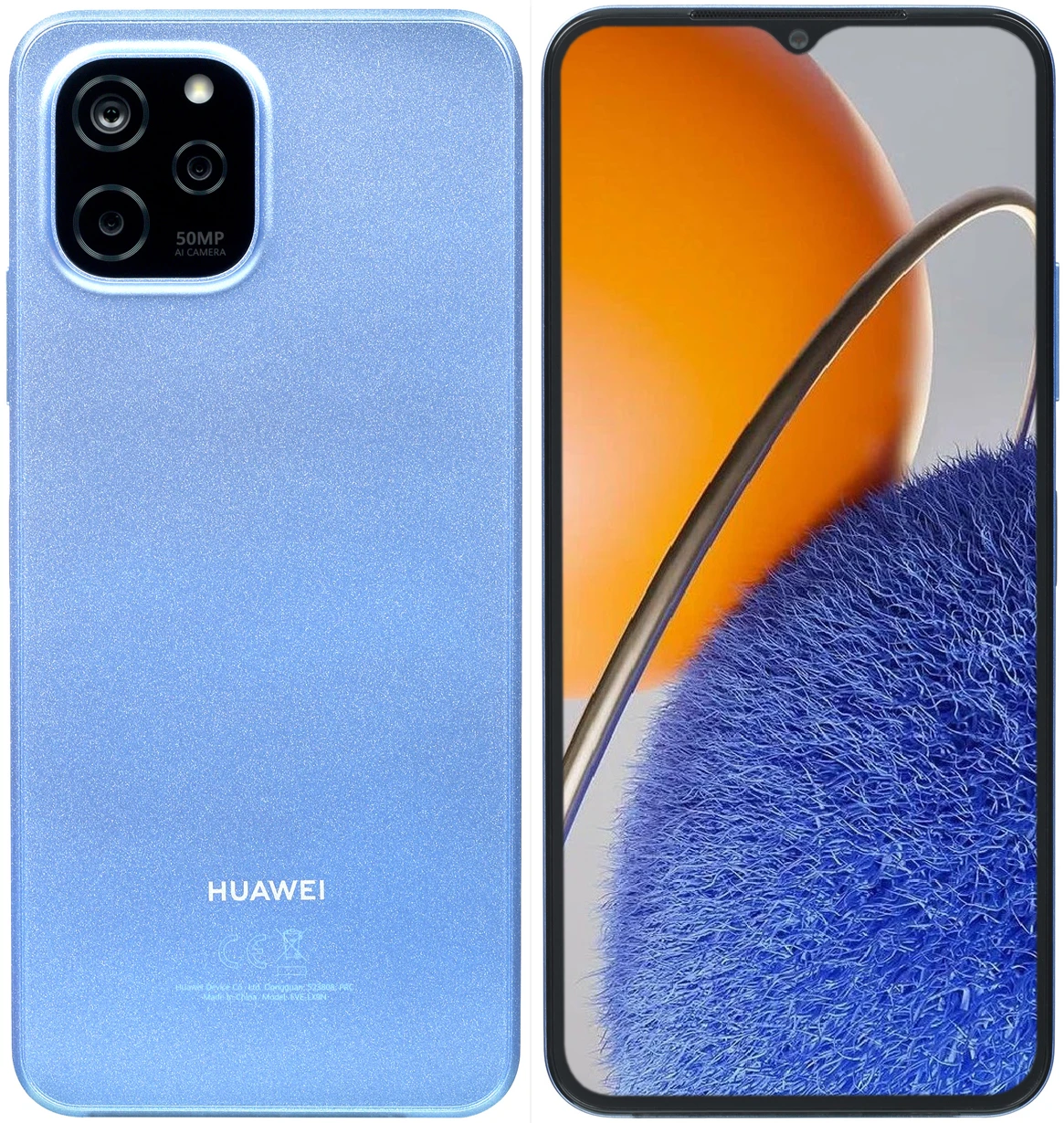 Смартфон Huawei Nova Y61, 4/128 ГБ, синий