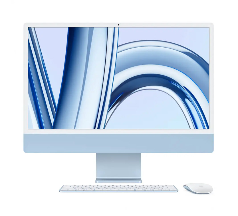 Моноблок Apple iMac 24" 2023, MQRC3 (M3, RAM 8 ГБ, SSD 256 ГБ) Blue