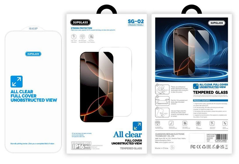 Защитное стекло AceCase AceGlass для Apple iPhone 16 Pro / 17