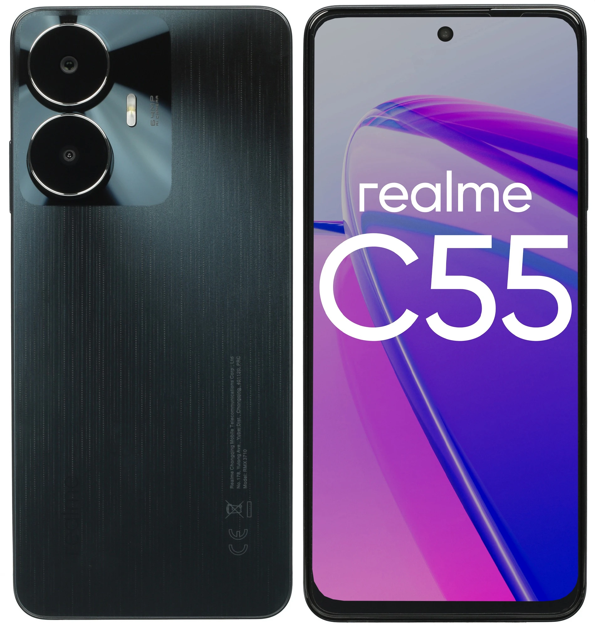 Смартфон Realme C55, 6/128 ГБ, Rainy Night (дождливая ночь) Смартфон Realme C55, 6/128 ГБ, Rainy Night (дождливая ночь)