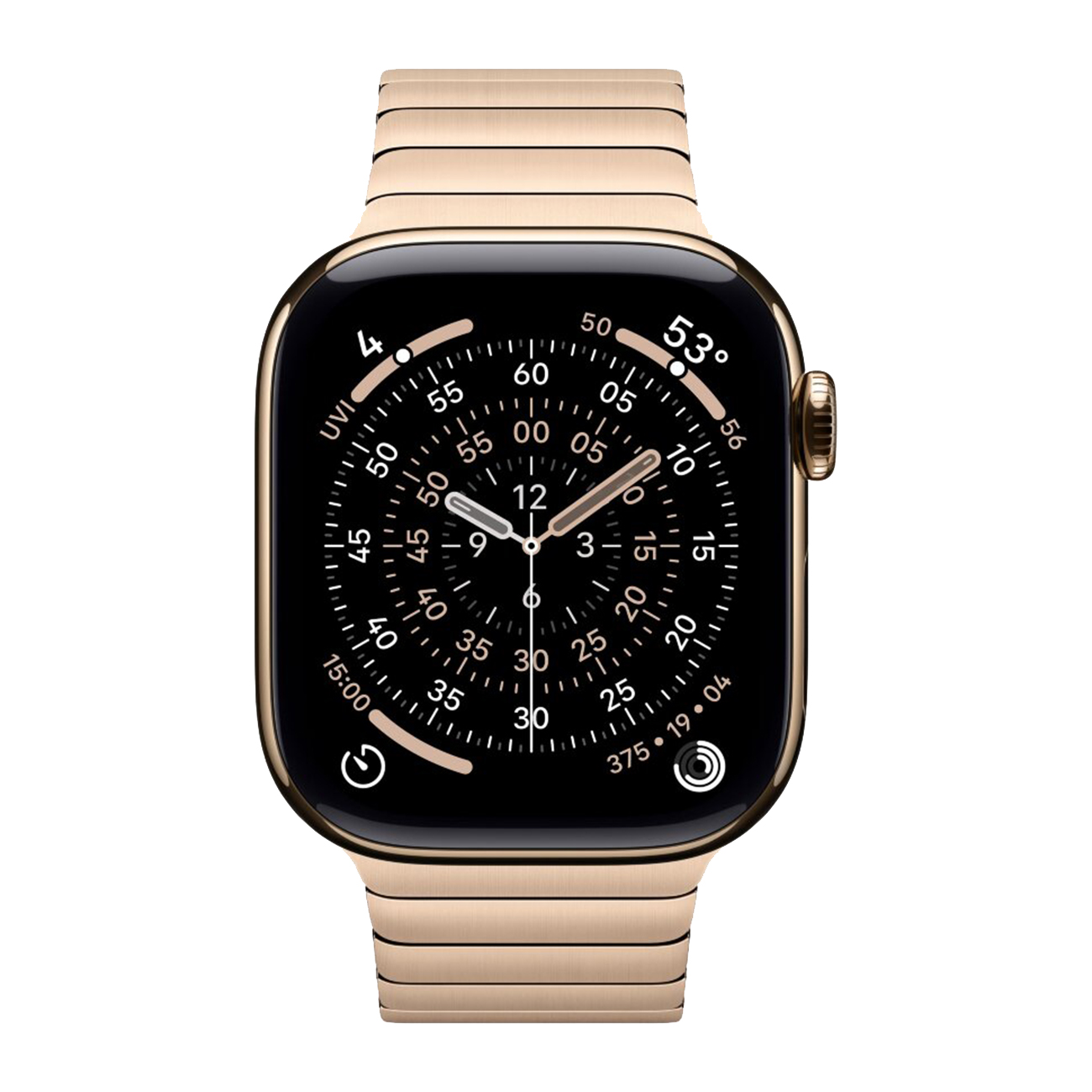 Смарт-часы Apple Watch Series 11, 46 мм, Gold Titanium (золотой титан), GPS + Cellular