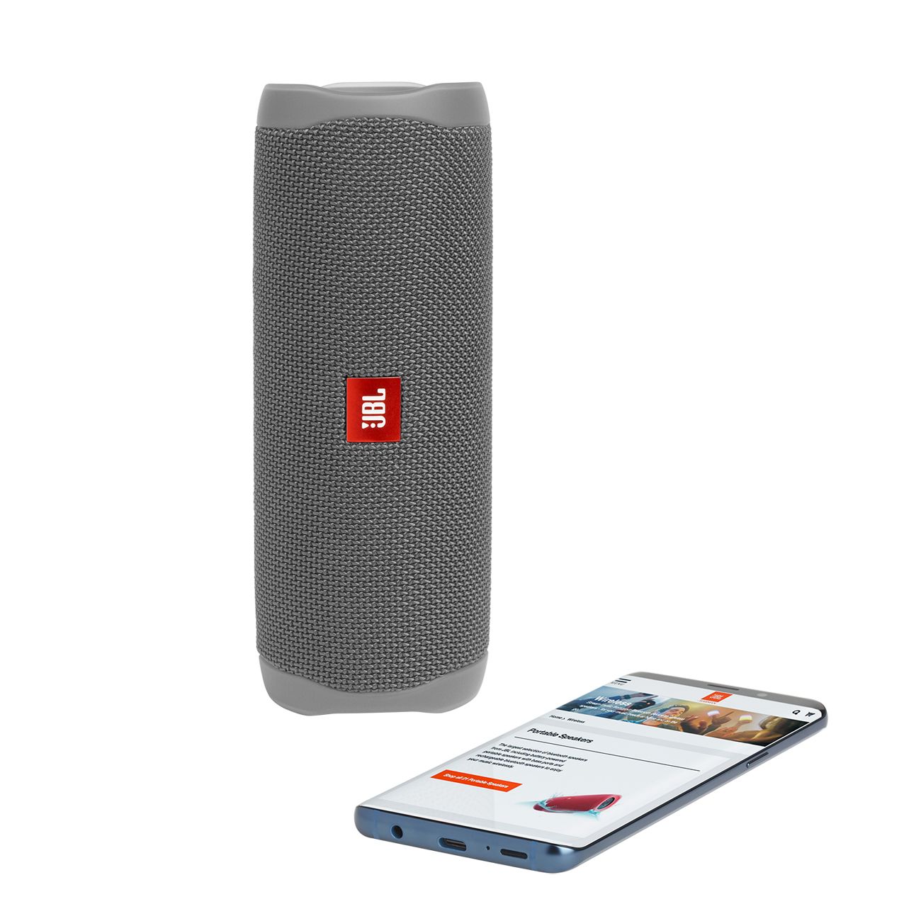 Портативная акустика JBL Flip 5, серый