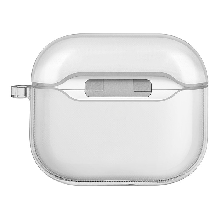 Чехол Uniq Glase TPU с карабином для AirPods 4 Прозрачный