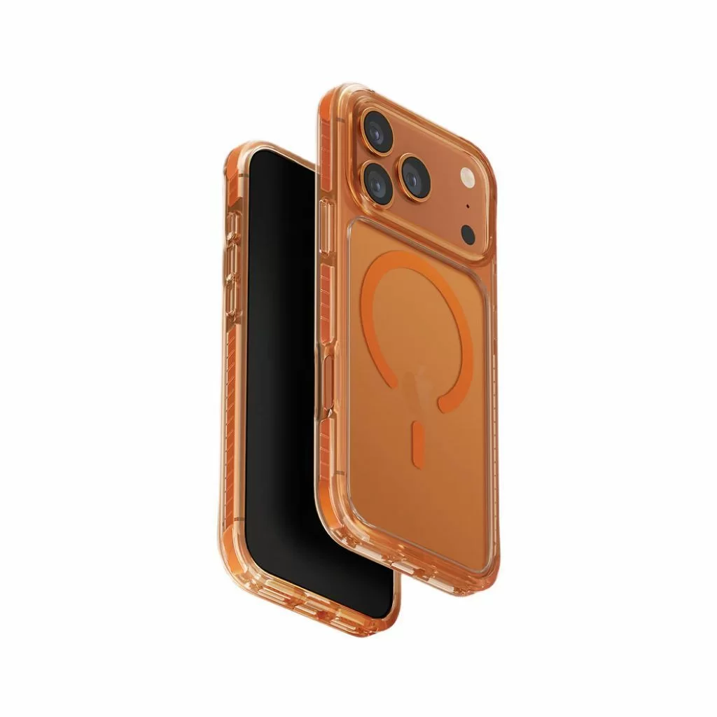 Чехол Uniq Combat для Apple iPhone 17 Pro, Volt Orange (ярко-оранжевый), MagSafe