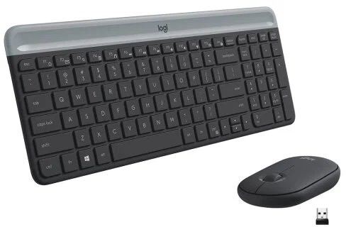 Комплект клавиатура+мышь, Logitech MK470, Graphite / 1188*