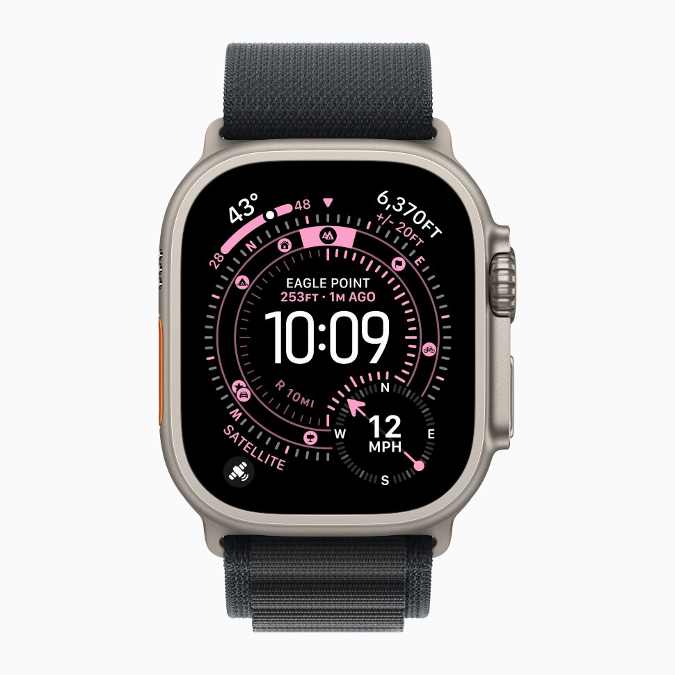 Смарт-часы Apple Watch Ultra 3, 49 мм, ремешок Alpine Loop, Натуральный титан / Natural Titanium
