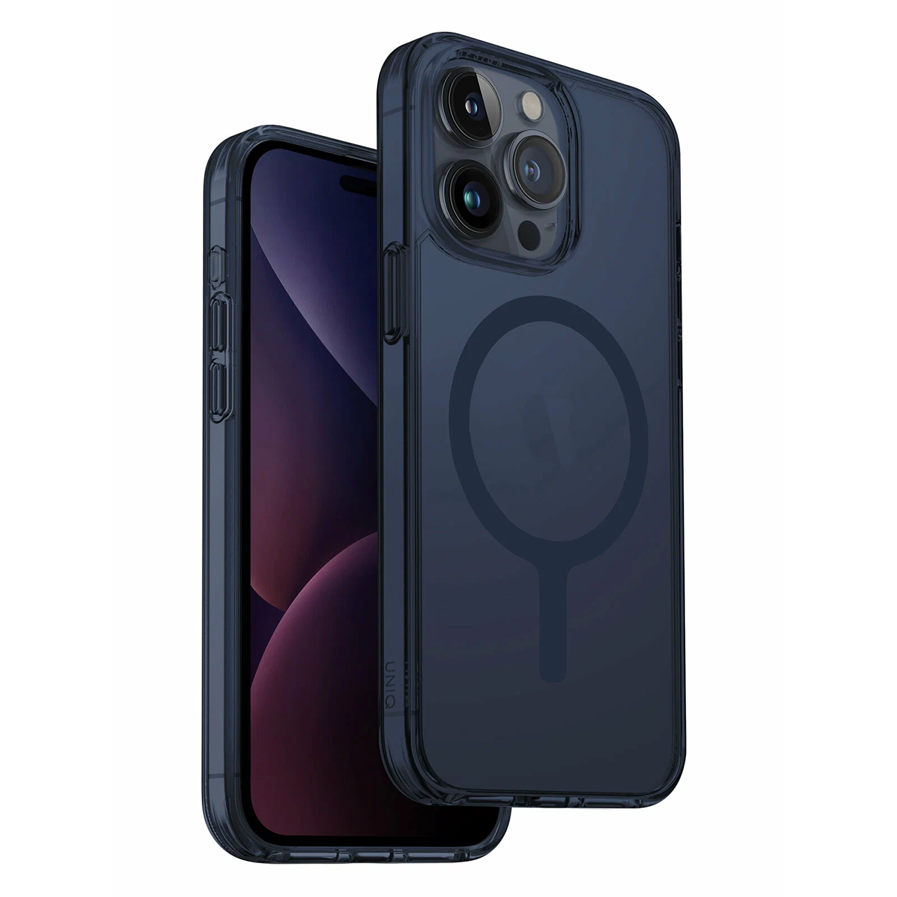 Противоударный чехол Uniq Lifepro Xtreme + MagSafe, синий для iPhone 15 Pro Max