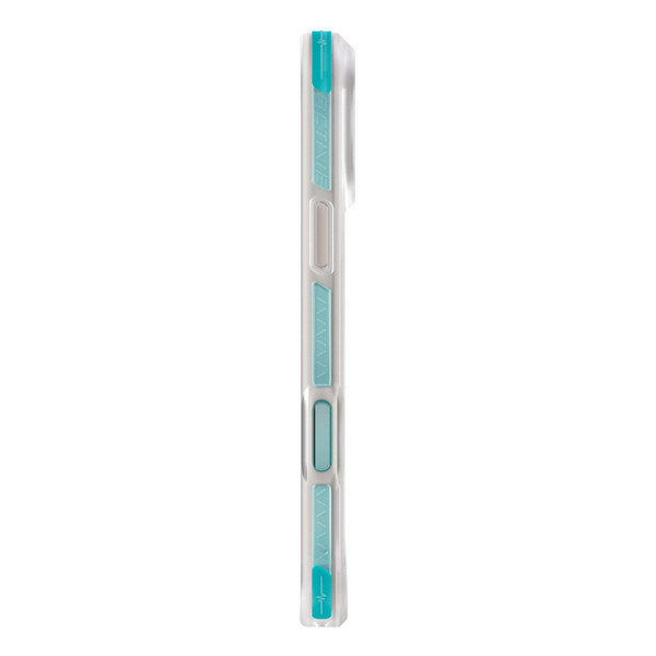Чехол Uniq Combat Active для Apple iPhone 17 Pro, Frost Clear/Turquoise (матовый прозрачный/бирюзовый), MagSafe Чехол Uniq Combat Active для Apple iPhone 17 Pro, Frost Clear/Turquoise (матовый прозрачный/бирюзовый), MagSafe