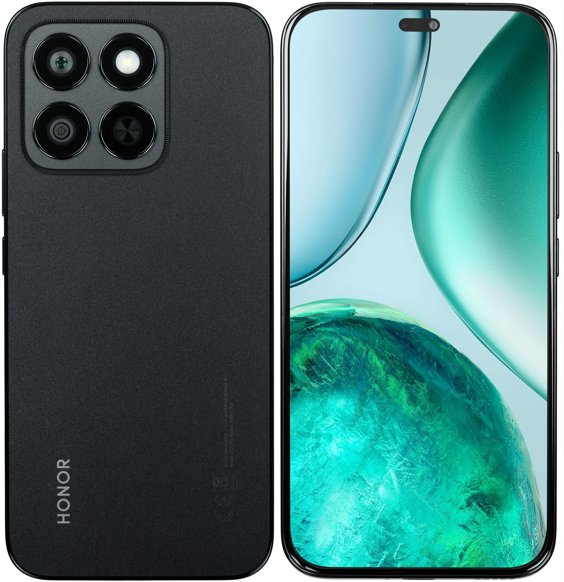 Смартфон Honor X8c, Dual nano SIM, 512 ГБ, Полночный чёрный