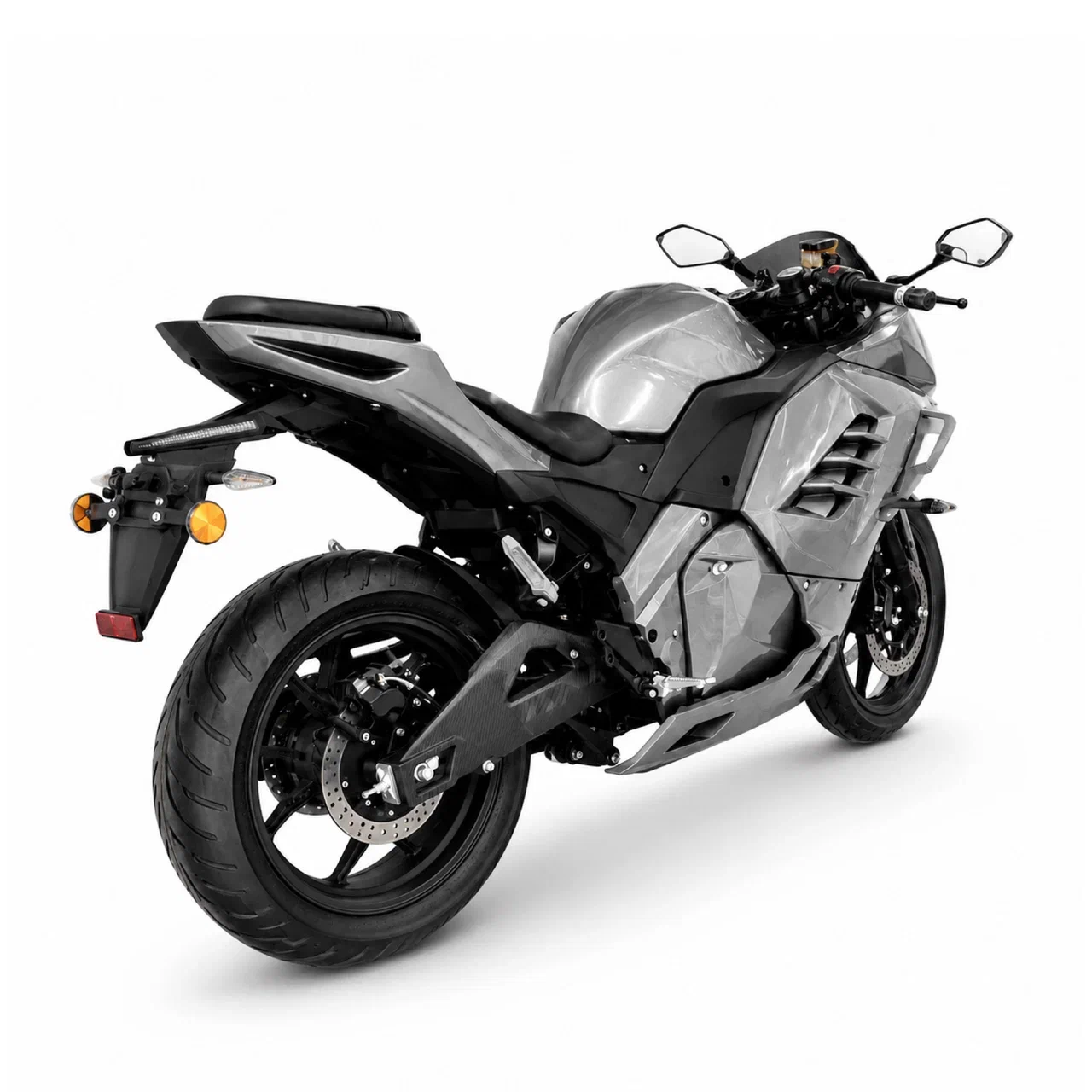 Электромотоцикл Ducati Panigale 2026, Серебристый, 8 кВт, аккумулятор 120 А·ч