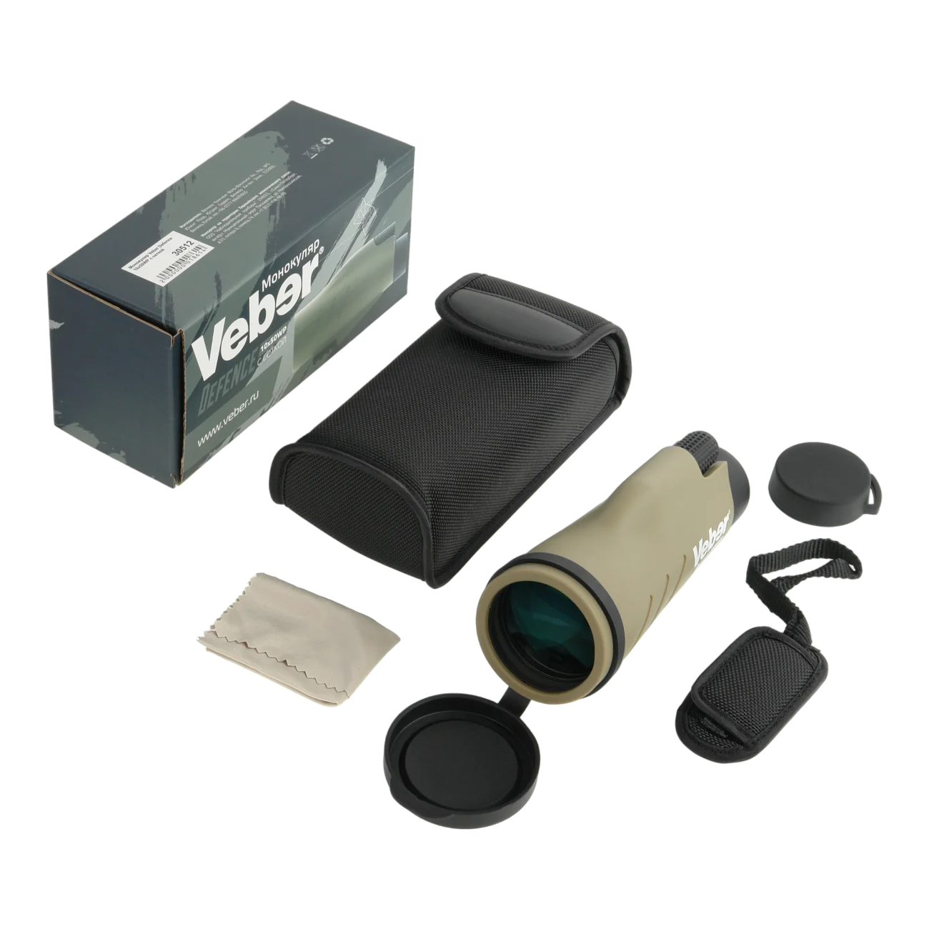 Монокуляр Veber Defence 10х50WP с сеткой Монокуляр Veber Defence 10х50WP с сеткой