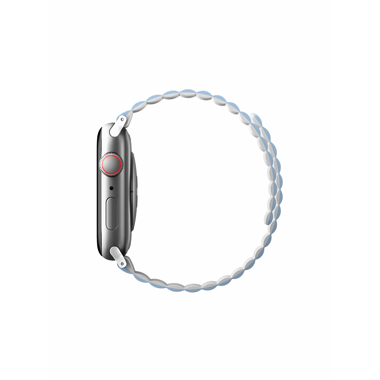 Ремешок Uniq Revix Reversible Magnetic White/Blue для Apple Watch 44/45/46/49 мм