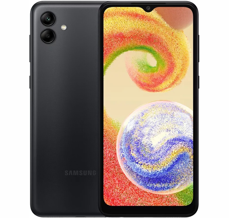 Смартфон Samsung Galaxy A04 3/32 ГБ, черный