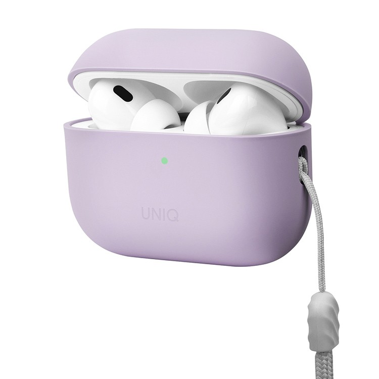 Чехол Uniq LINO Liquid Silicone для AirPods Pro 2 Фиолетовый