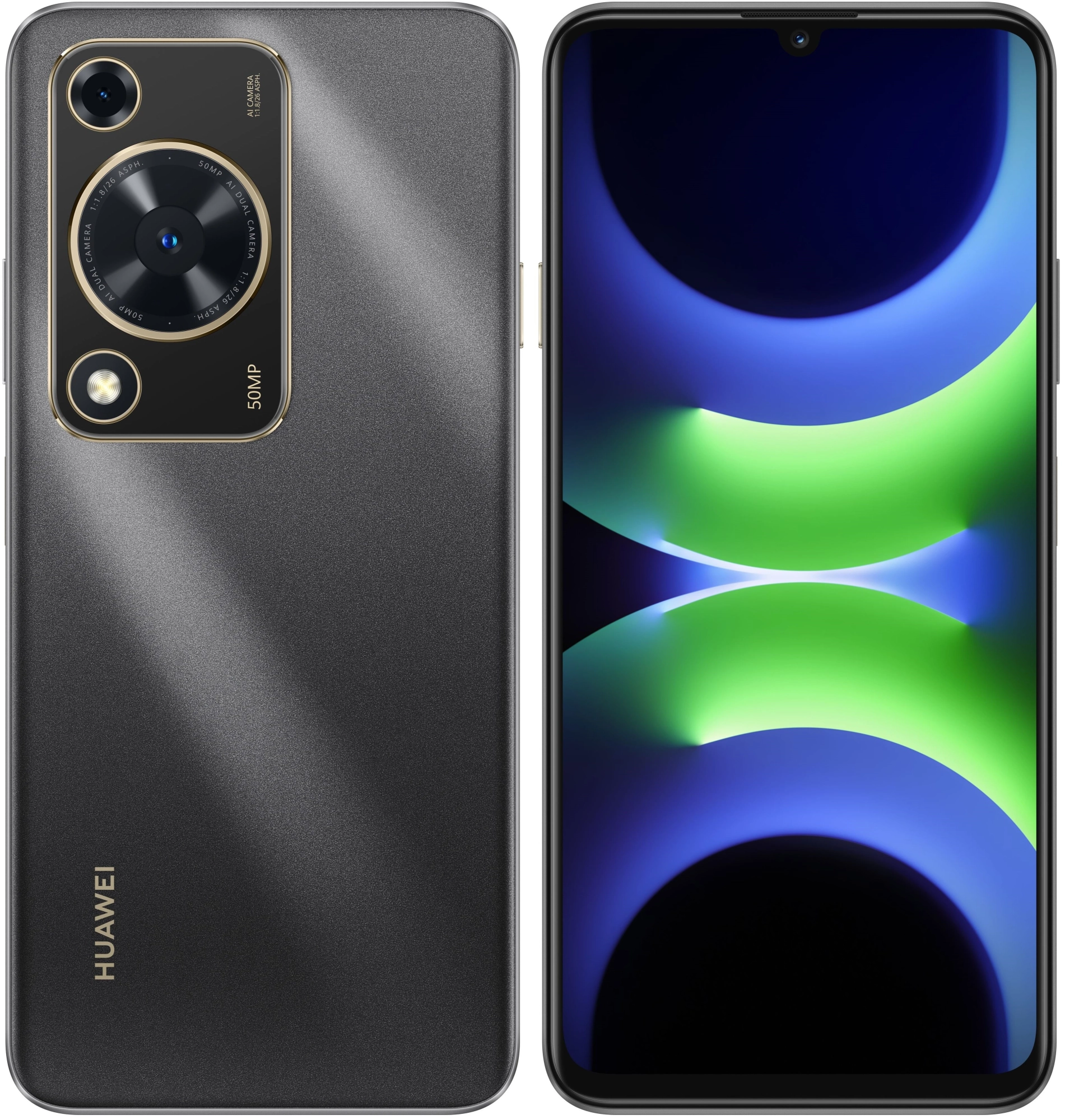 Смартфон Huawei Nova Y72S, 8/128 ГБ, чёрный