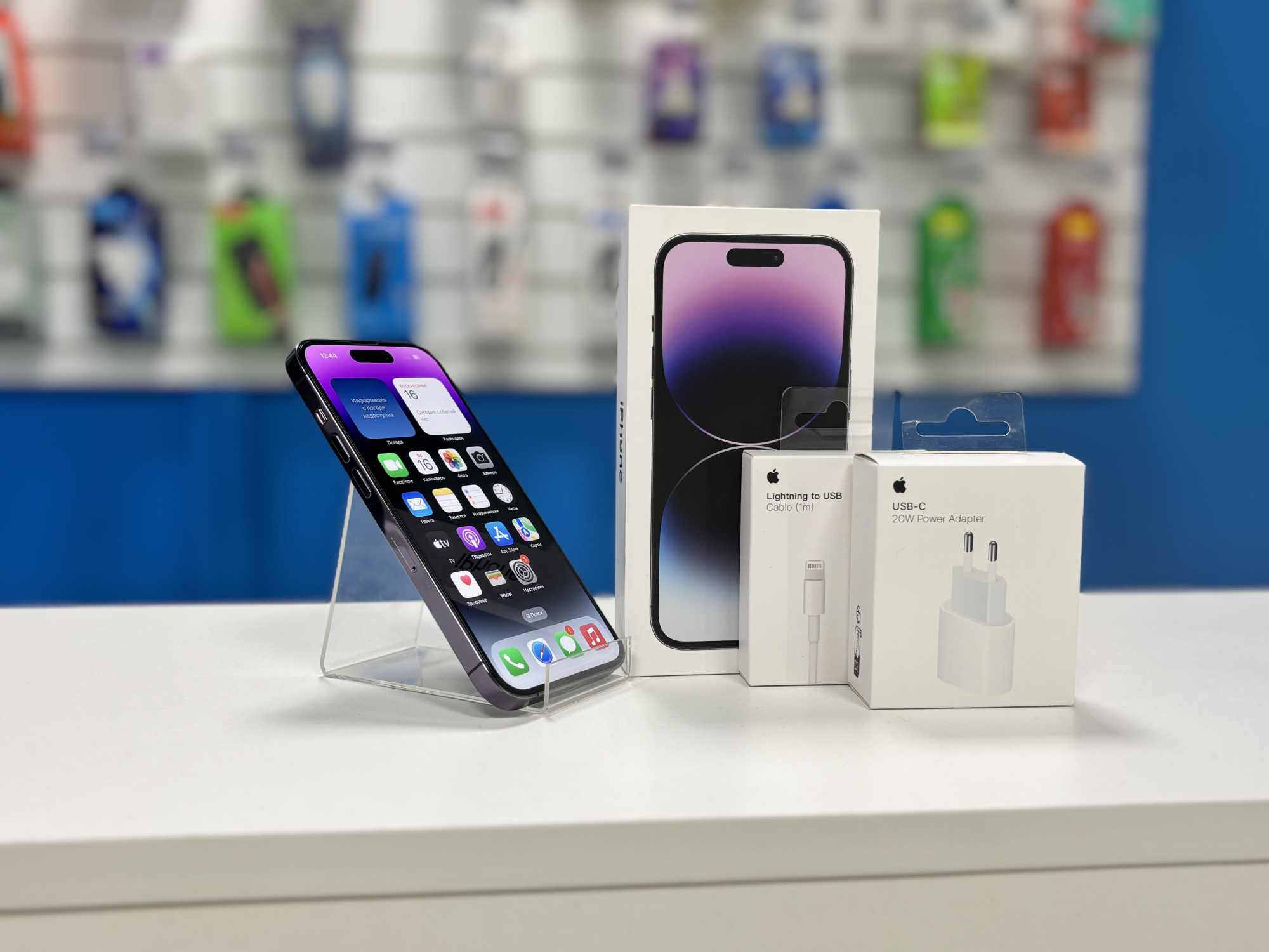 Смартфон Apple iPhone 14 Pro, Deep Purple, 128 ГБ / 6144*